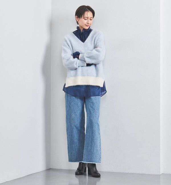 UNITED ARROWS「フォックス カシミヤ Vネック ニット」|ニット・セーター|