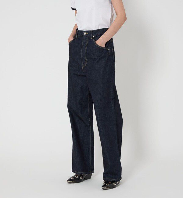 ASTRAET「＜ASTRAET＞ロングポット デニムパンツ ワンウォッシュ UNISEX」|デニム|