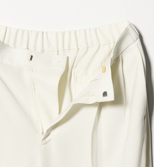 UNITED ARROWS「P 2タック ワイドパンツ WHITE ‐ウォッシャブル‐」|スラックス|