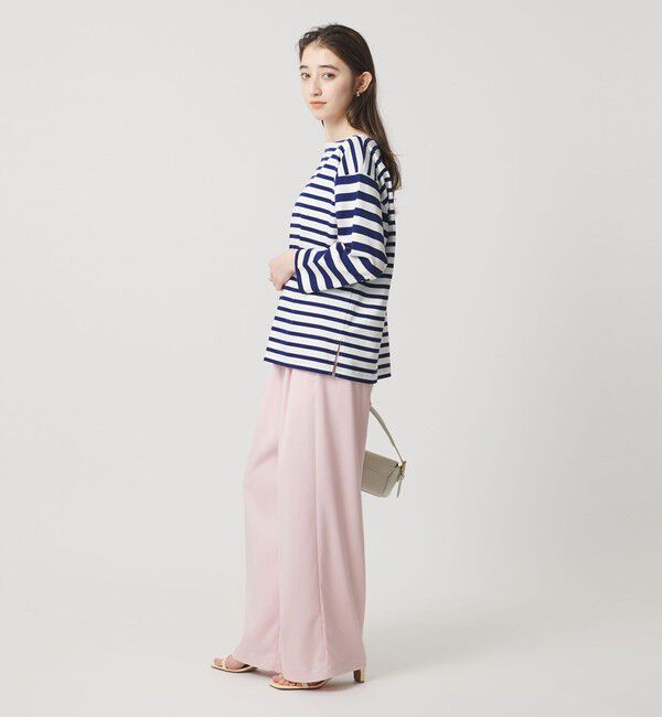 UNITED ARROWS「クリーン サテン ワイドパンツ ‐ウォッシャブル‐」|チノ|