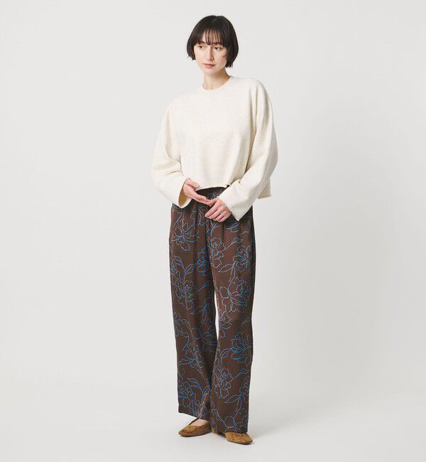 UNITED ARROWS「アブストラクトフラワー パンツ ‐ウォッシャブル‐」|チノ|