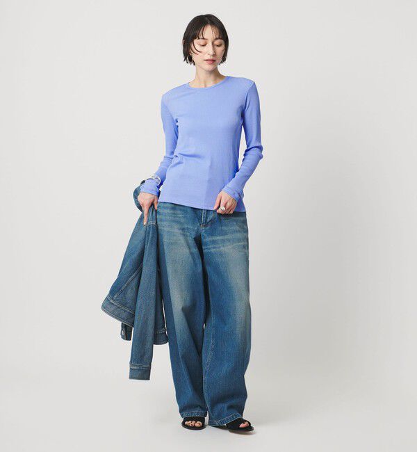 UNITED ARROWS「コットン テレコ クルーネック カットソー」|Tシャツ・カットソー|