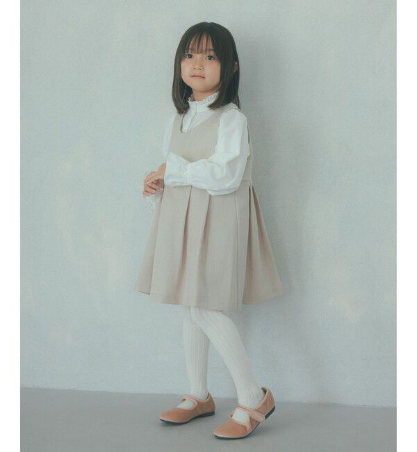 UNITED ARROWS green label relaxing「スタンドカラー フリルリボン ブラウス/ キッズ 110cm-130cm」|シャツ・ブラウス|