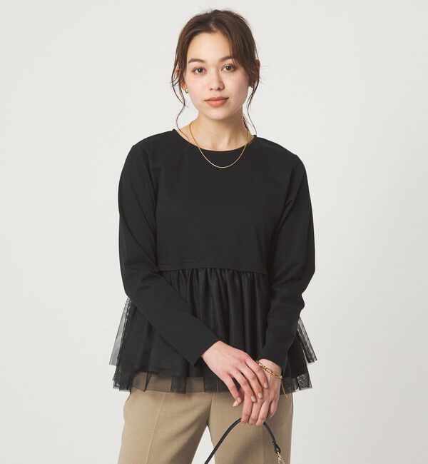 UNITED ARROWS green label relaxing「ティアード ペプラム プルオーバー カットソー」|Tシャツ・カットソー|