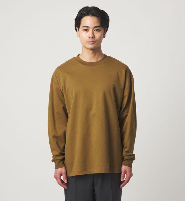 UNITED ARROWS green label relaxing「ALBINI ハイゲージ モクロディ クルーネック カットソー」|Tシャツ・カットソー|