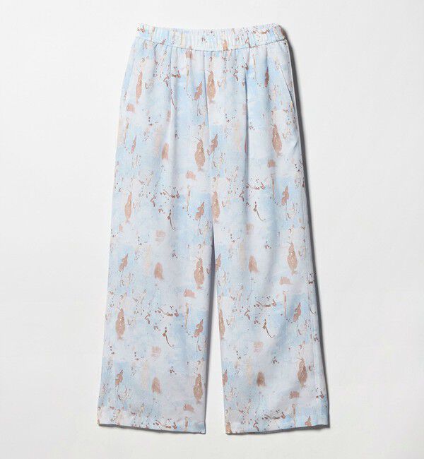 UNITED ARROWS green label relaxing「マーブル プリント パンツ」|その他|OFF WHITE