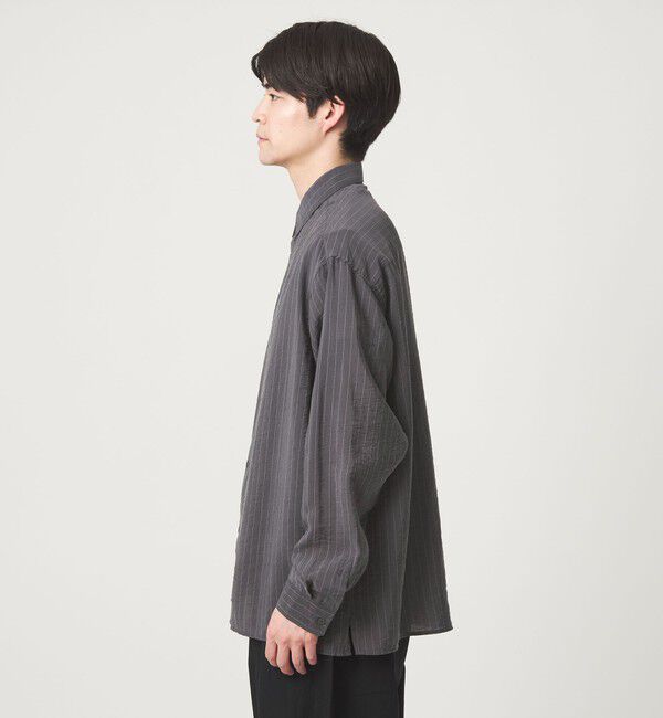 UNITED ARROWS green label relaxing「フィブリル ストライプ柄 長袖 ボックス シャツ」|シャツ・ブラウス|