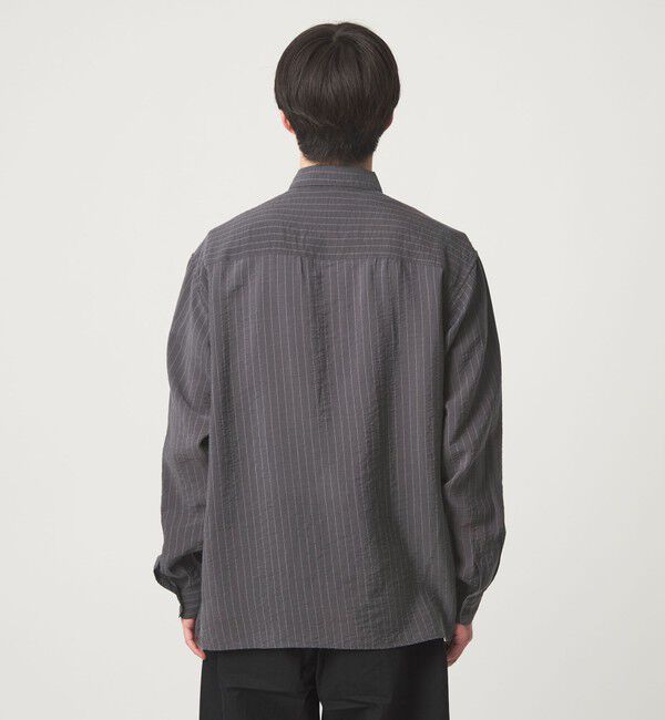 UNITED ARROWS green label relaxing「フィブリル ストライプ柄 長袖 ボックス シャツ」|シャツ・ブラウス|