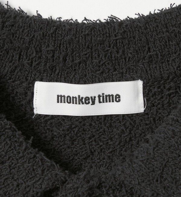 MONKEY TIME「コットン ナイロン カールヤーン ポロシャツ」|ニット・セーター|