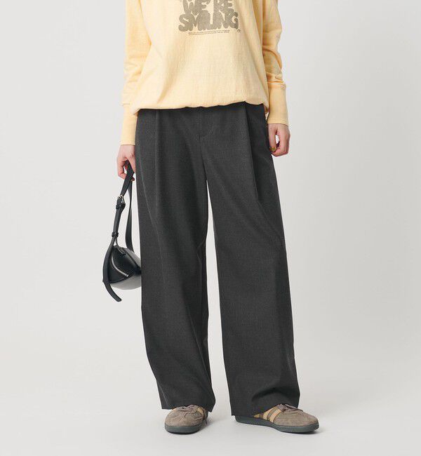 BEAUTY&YOUTH UNITED ARROWS「ウールブレンド ツイルバックゴムパンツ 2 ウォッシャブル」|スラックス|