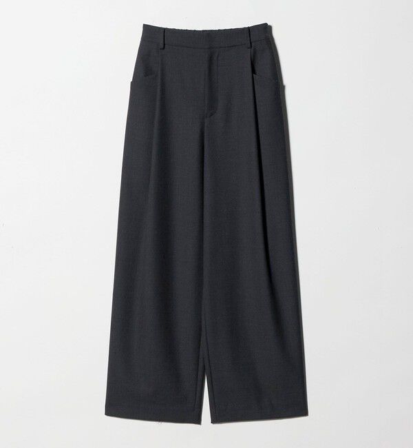 BEAUTY&YOUTH UNITED ARROWS「ウールブレンド ツイルバックゴムパンツ 2 ウォッシャブル」|スラックス|