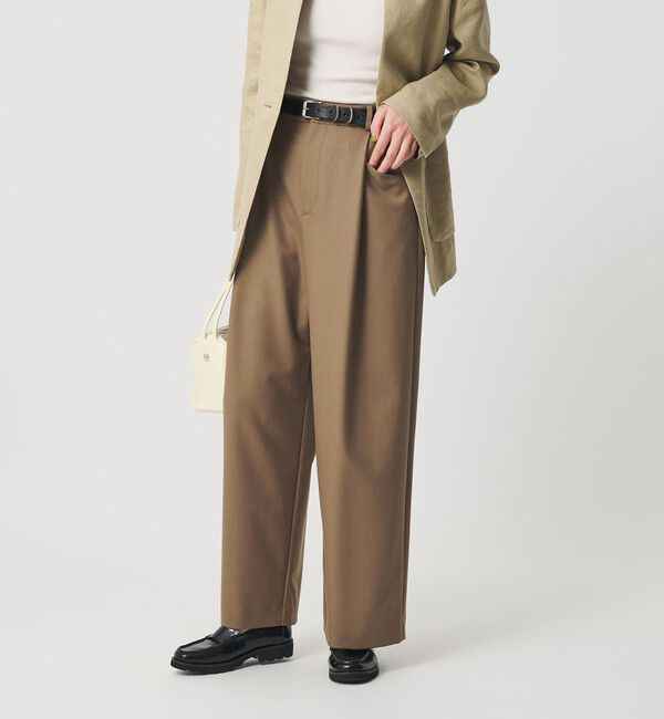 BEAUTY&YOUTH UNITED ARROWS「ウールブレンド ツイルバックゴムパンツ 2 ウォッシャブル」|スラックス|