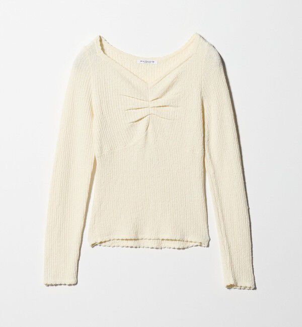 BEAUTY&YOUTH UNITED ARROWS「フロントタック リブニットプルオーバー」|ニット・セーター|