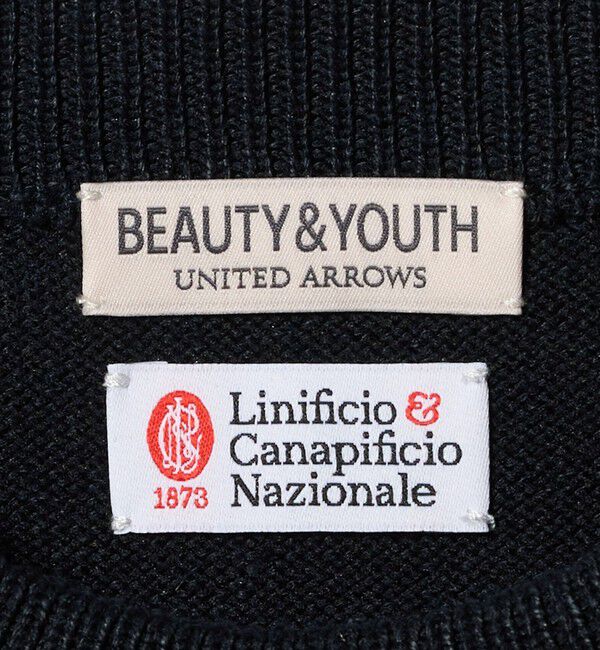 BEAUTY&YOUTH UNITED ARROWS「ハイブリッド リネン クルーネック ニット ウォッシャブル」|ニット・セーター|