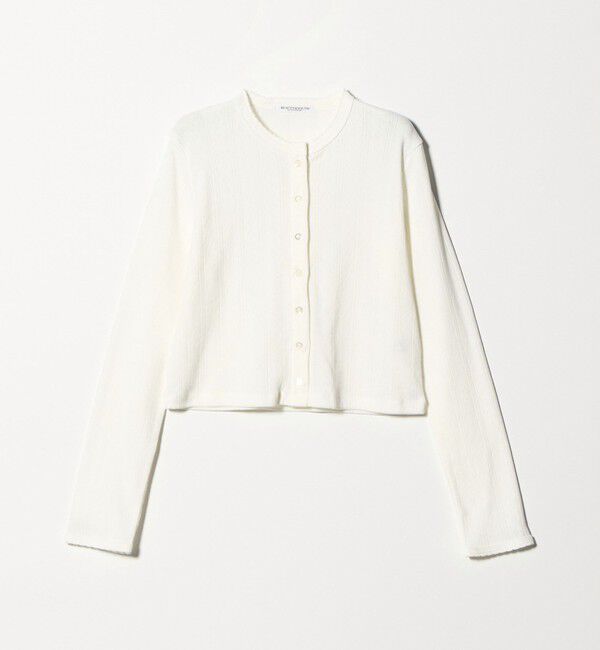 BEAUTY&YOUTH UNITED ARROWS「コットン パターンメッシュ カーディガン ウォッシャブル」|カーディガン|