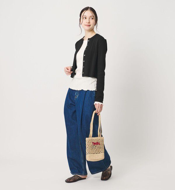 BEAUTY&YOUTH UNITED ARROWS「コットン パターンメッシュ カーディガン ウォッシャブル」|カーディガン|