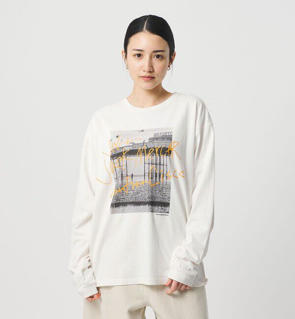 BEAUTY&YOUTH UNITED ARROWS「【別注】＜J.Jmercer＞プリント ロングスリーブTシャツ」|Tシャツ・カットソー|WHITE