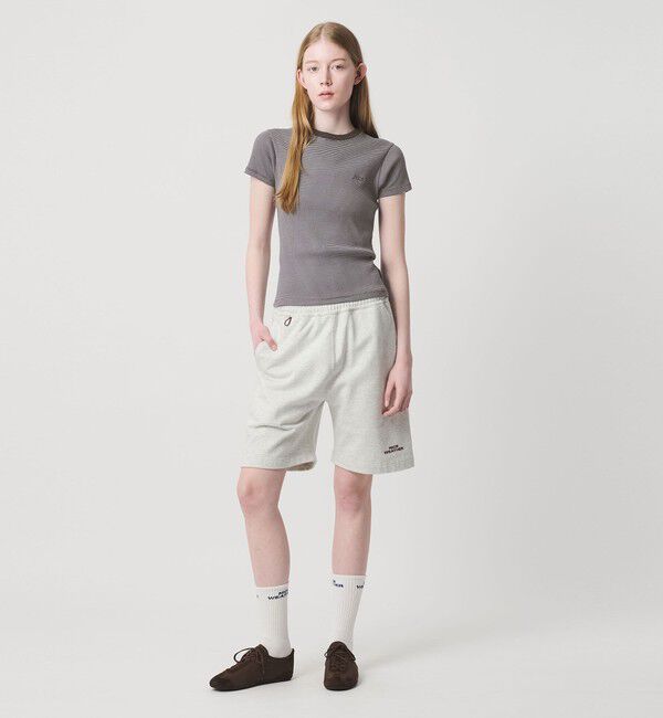 NICE WEATHER「＜NICE WEATHER＞ロゴ ボーダーフィット Tシャツ」|Tシャツ・カットソー|