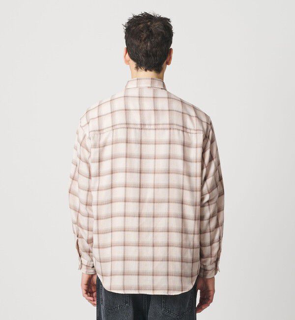 BEAUTY&YOUTH UNITED ARROWS「レイヤード オンブレチェック レギュラー シャツ GRANDE TAPERD型」|シャツ・ブラウス|