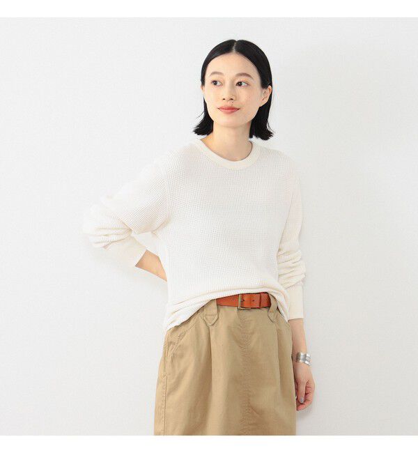 BEAMSBOY「コットン サーマル クルーネック ロングスリーブ Tシャツ」|Tシャツ・カットソー|