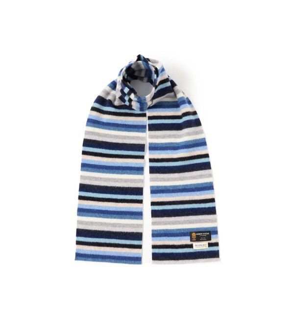 BEAMSBOY「【別注】ROBERT MACKIE / マルチボーダー マフラー」|マフラー|BLUE