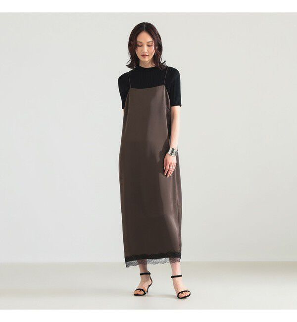 Demi-Luxe BEAMS 「リバーレース キャミソール ワンピース」|ワンピース|