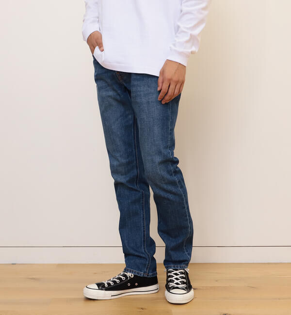 BEAMS「ベーシック ストレッチ デニムパンツ」|デニム|