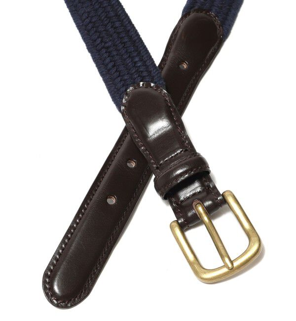 BEAMS PLUS「BEAMS PLUS / Leather Tab Cotton Belt」|ベルト|