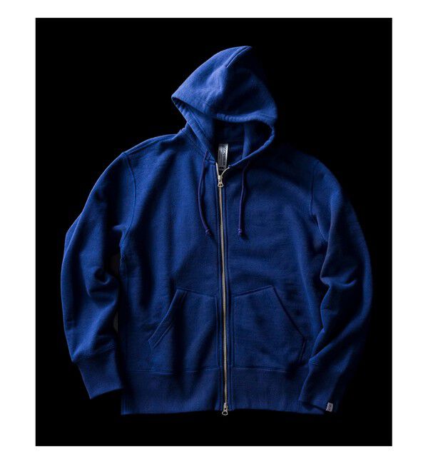 BEAMS PLUS「LOOPWHEELER / 別注 Slim Zip Sweat Hoody」|スウェット・ジャージ|P.NAVY