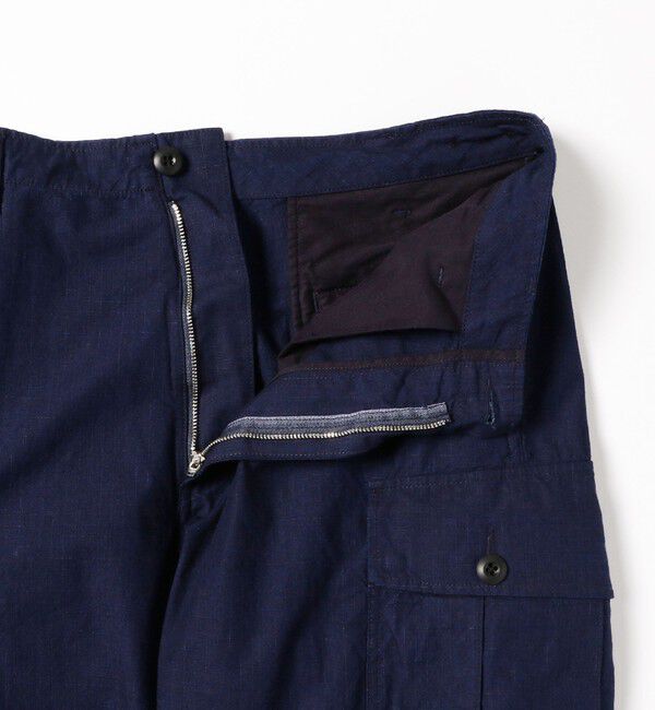 BEAMS PLUS「BEAMS PLUS / インディゴ リップストップ ミリタリー 6ポケット パンツ」|その他|