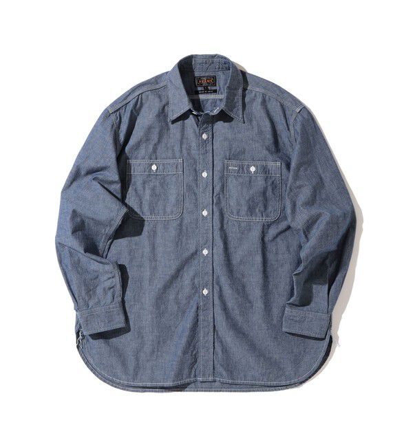BEAMS PLUS「シャンブレー ワークシャツ」|シャツ・ブラウス|BLUE