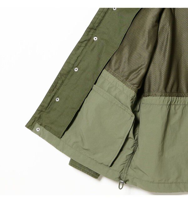 BEAMS「M65 レイヤード ジャケット【ワイドフィット】」|ブルゾン・スタジャン|