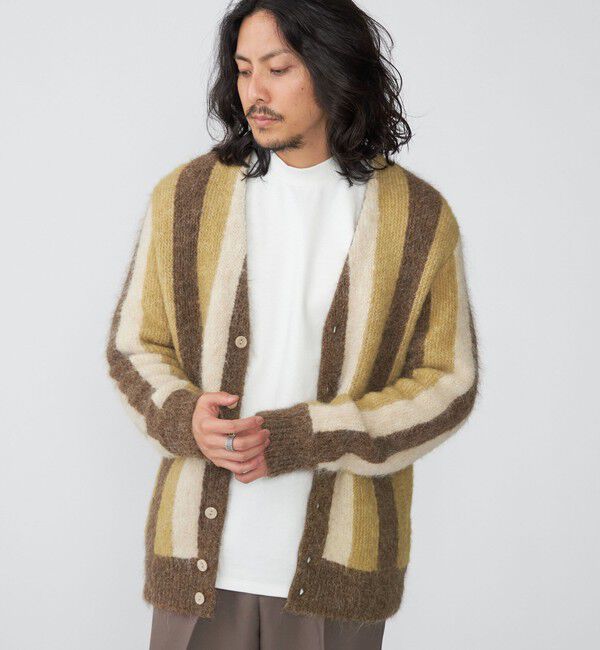 SHIPS「SHIPS: アルパカ ガーター Vネック カーディガン」|カーディガン|