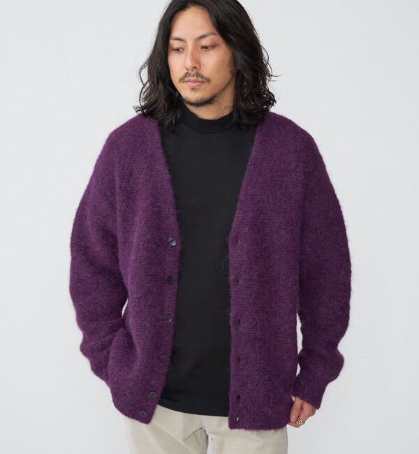 SHIPS「SHIPS: アルパカ ガーター Vネック カーディガン」|カーディガン|