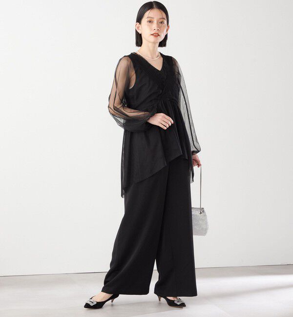 SHIPS for women「【SHIPS別注】kaene:2WAY シースルー オールインワン（セレモニー対応可）」|オールインワン|