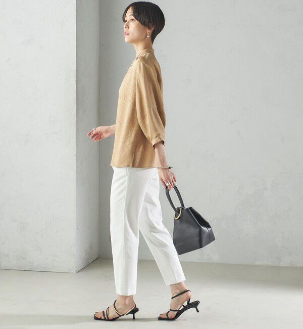 SHIPS for women「〈手洗い可能／UVカット〉ドライ オックス テーパード パンツ」|その他|