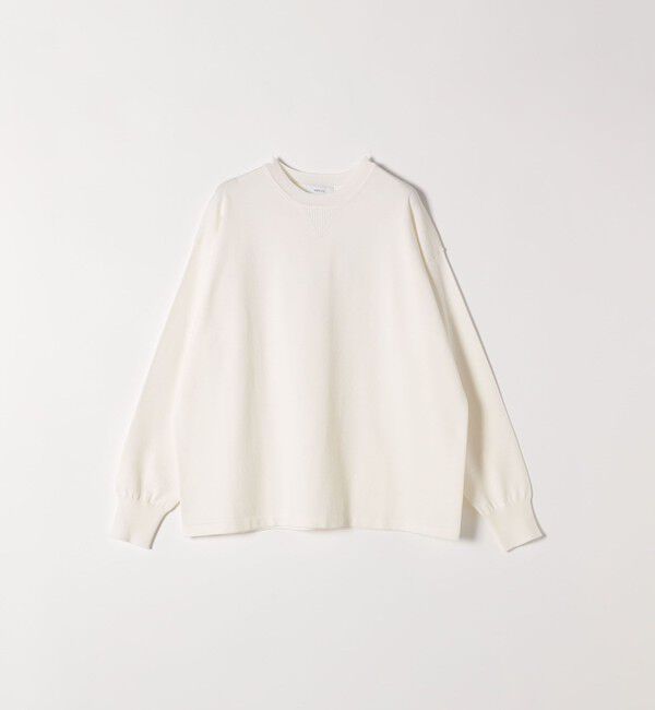 SHIPS any「SHIPS any:〈手洗い可能〉スウェットライク ニット プルオーバー」|ニット・セーター|