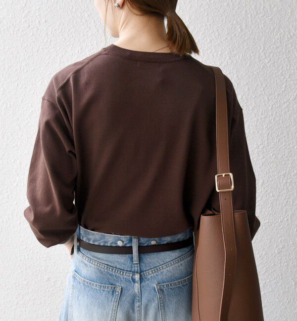 SHIPS any「SHIPS any:〈手洗い可能〉スウェットライク ニット プルオーバー」|ニット・セーター|