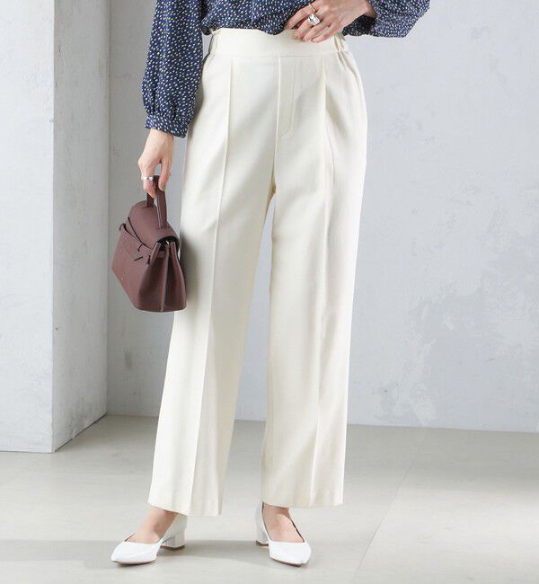 SHIPS for women「〈手洗い可能〉両面起毛 ストレート パンツ」|その他|