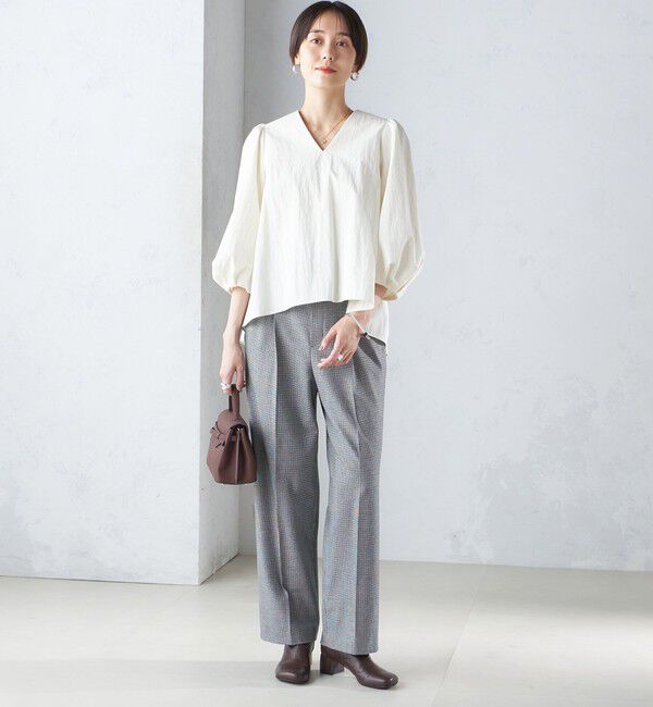 SHIPS for women「〈手洗い可能〉両面起毛 ストレート パンツ」|その他|