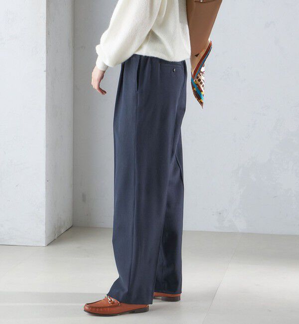 SHIPS for women「〈手洗い可能〉両面起毛 ストレート パンツ」|その他|