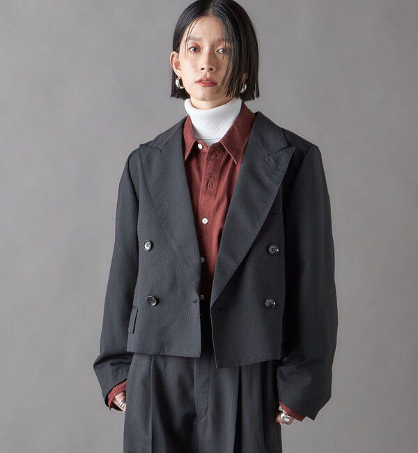 SHIPS for women「SHIPS NINE CASE:ショート ジャケット」|テーラードジャケット|