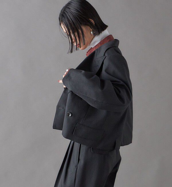 SHIPS for women「SHIPS NINE CASE:ショート ジャケット」|テーラードジャケット|