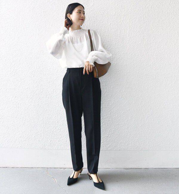 SHIPS for women「〈手洗い可能〉タック テーパード パンツ（セットアップ対応）」|その他|
