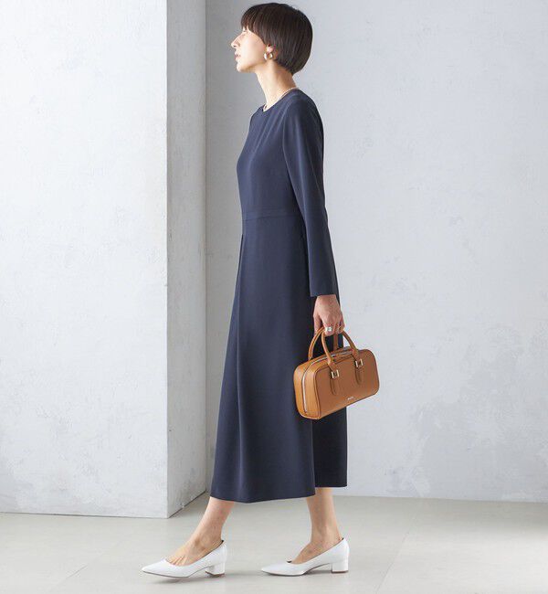 SHIPS for women「〈手洗い可能〉トリアセテート混 フロント タック ワンピース（セットアップ対応）」|ワンピース|