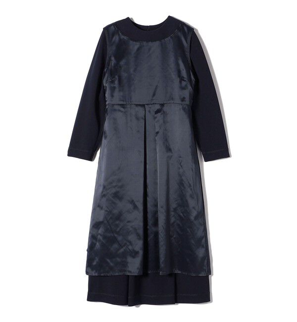 SHIPS for women「〈手洗い可能〉トリアセテート混 フロント タック ワンピース（セットアップ対応）」|ワンピース|