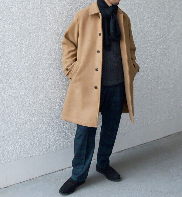 SHIPS any「SHIPS any: カシミヤ チェック / ソリッド シングル ストール◇」|マフラー|