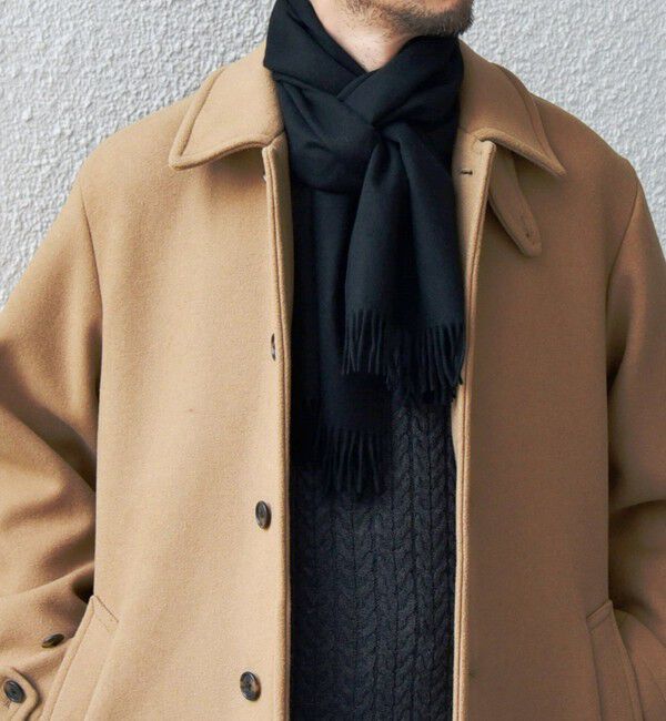 SHIPS any「SHIPS any: カシミヤ チェック / ソリッド シングル ストール◇」|マフラー|