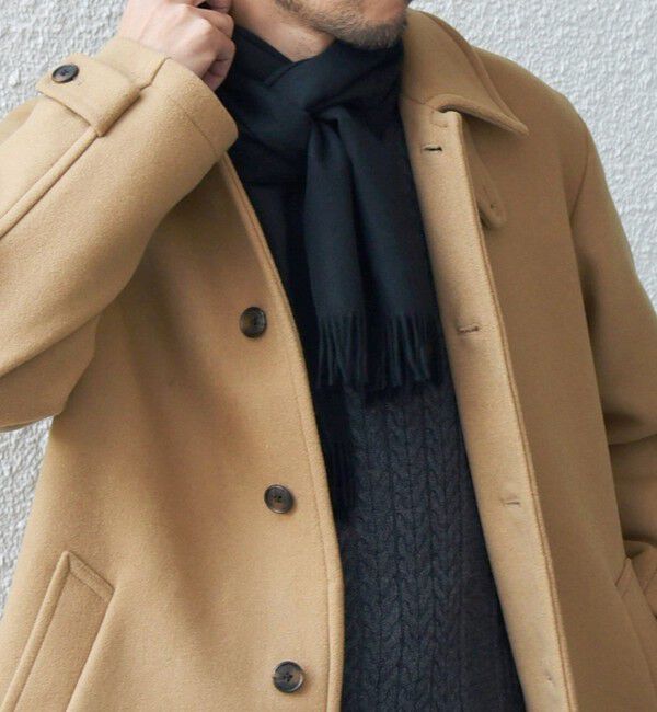 SHIPS any「SHIPS any: カシミヤ チェック / ソリッド シングル ストール◇」|マフラー|