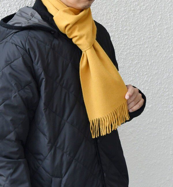 SHIPS any「SHIPS any: カシミヤ チェック / ソリッド シングル ストール◇」|マフラー|